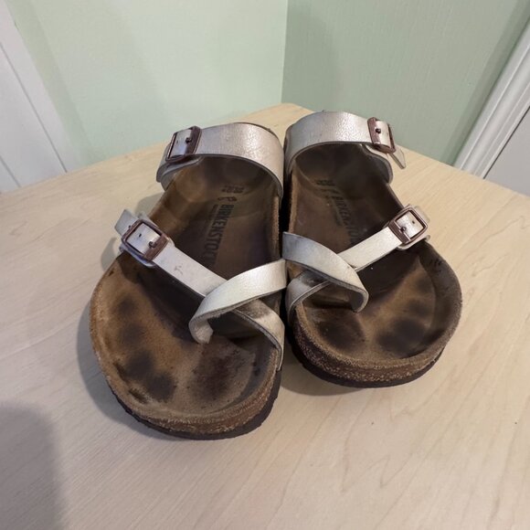 π‘ Birkenstock Mayari Sandals β Silver, Size 38 (US 7.5) - Picture 3 of 7